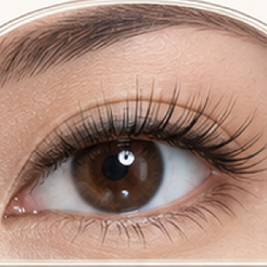Classic natural eyelash extensions applied one lash at a time
