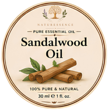 Sandalwood Oil label