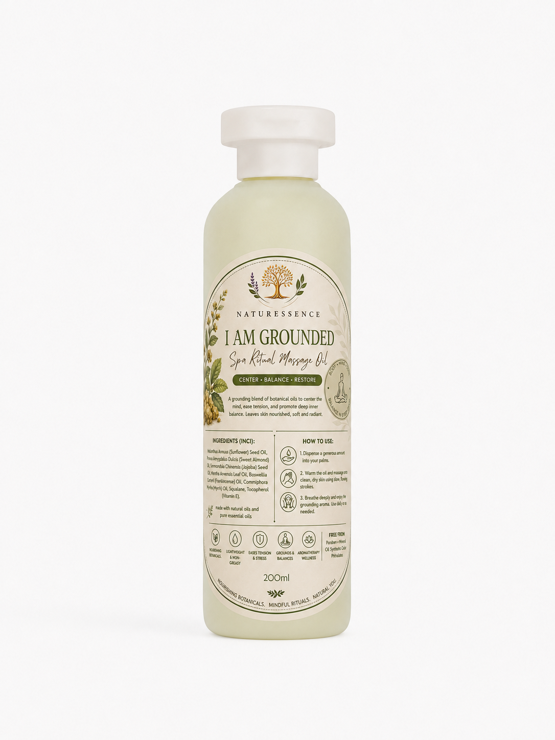 I Am Grounded — NaturEssence Spa Ritual Massage Oil