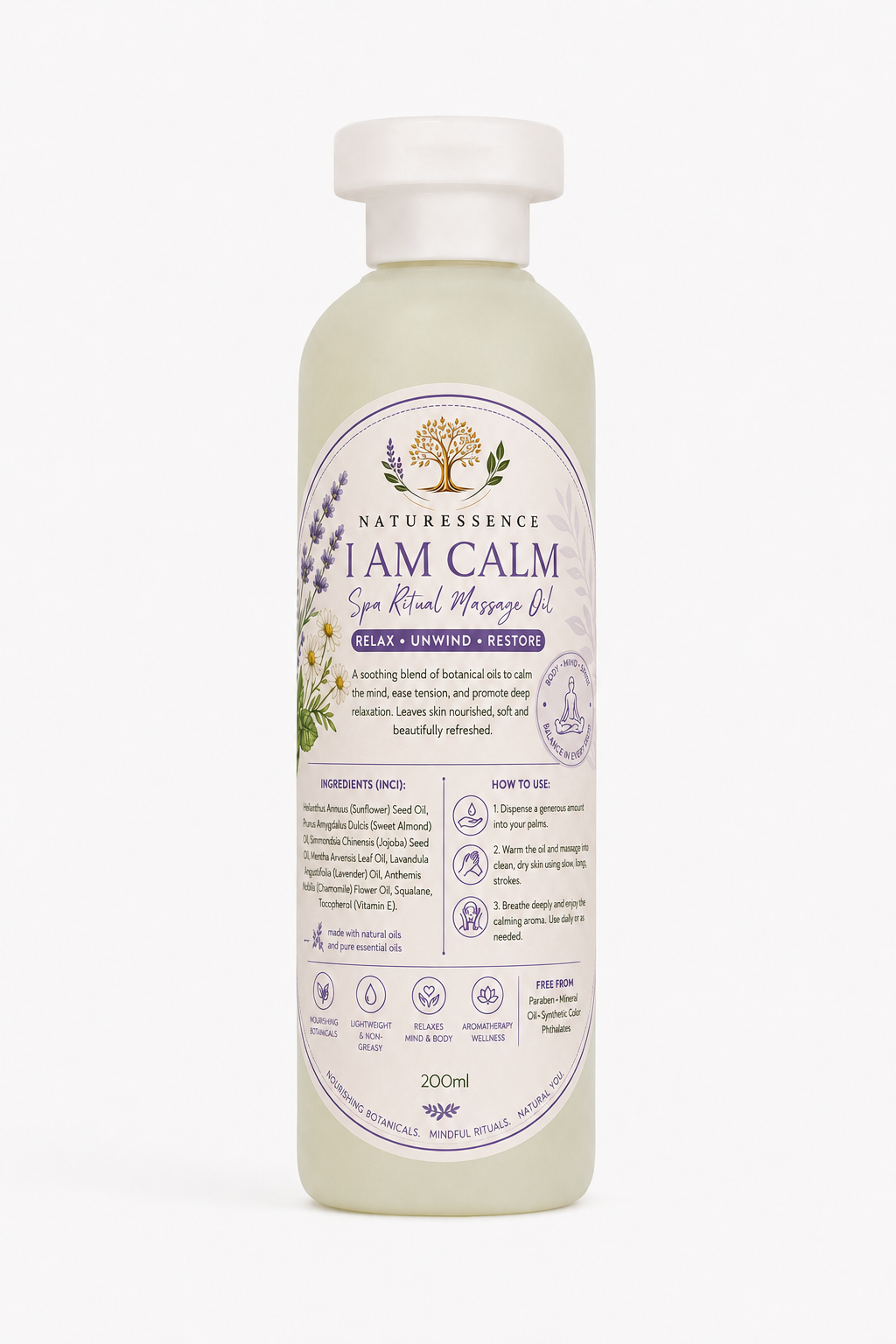 I Am Calm — NaturEssence Spa Ritual Massage Oil