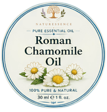 Roman Chamomile Oil label