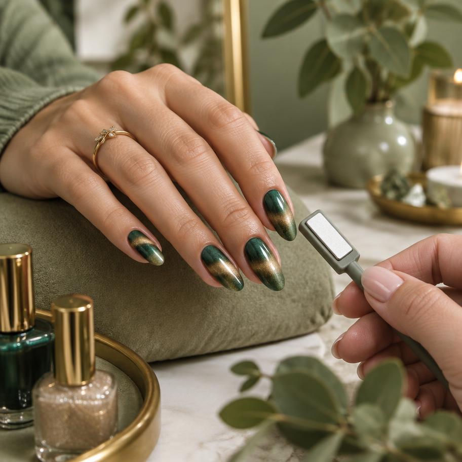 Cat's Eye Manicure at NaturEssence Salon & Aesthetic