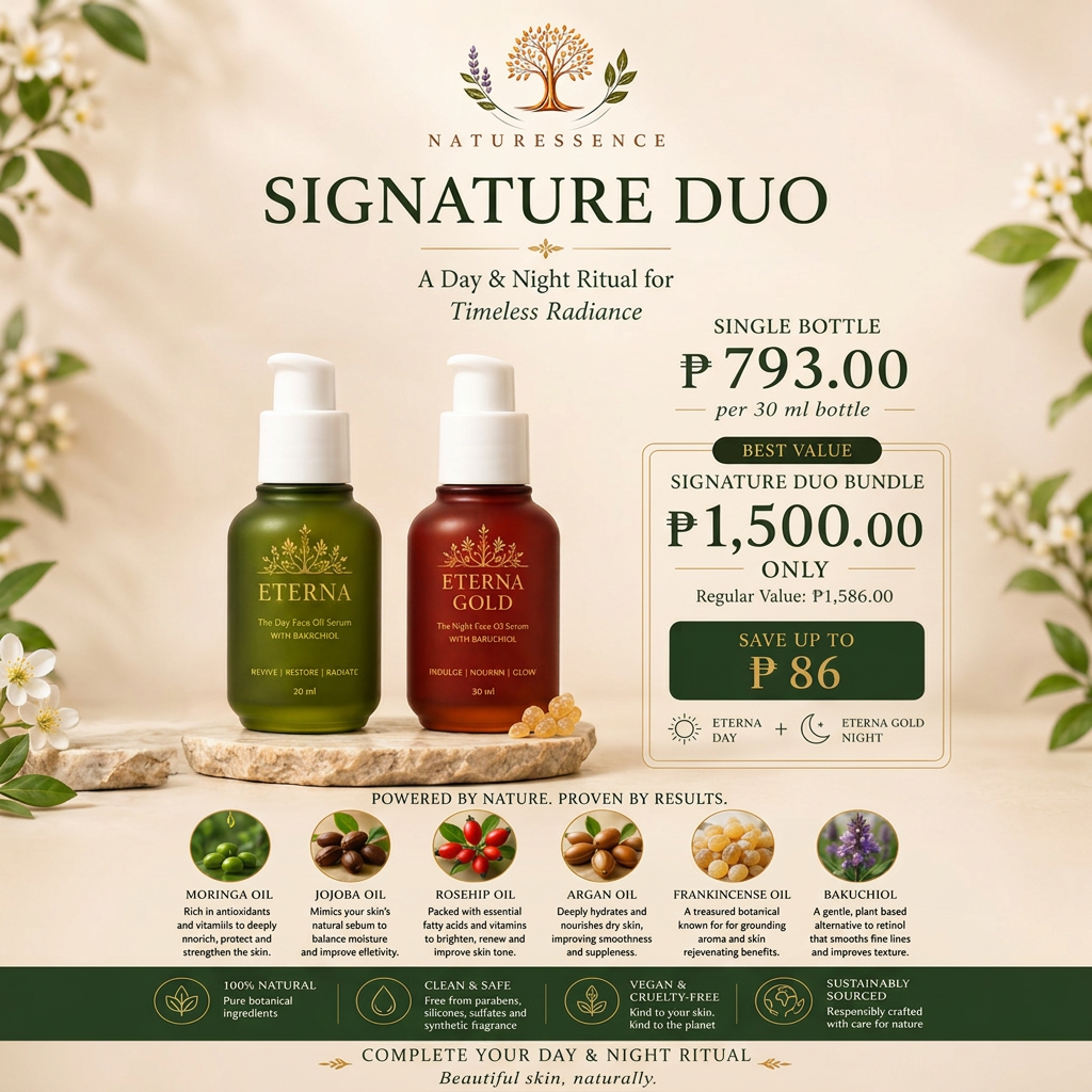 NaturEssence Launching Promo — Eterna & Eterna Gold Signature Duo Bundle