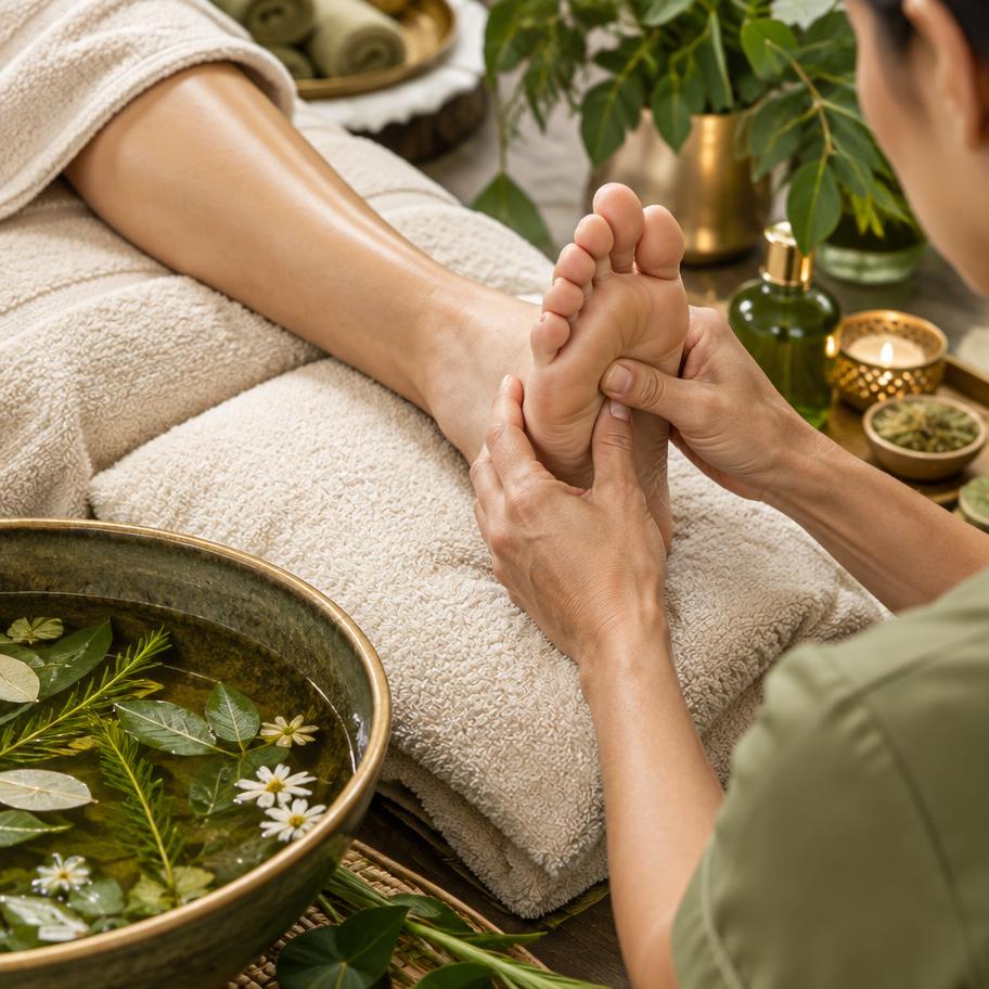 30-minute Foot Reflexology pressure point treatment at NaturEssence