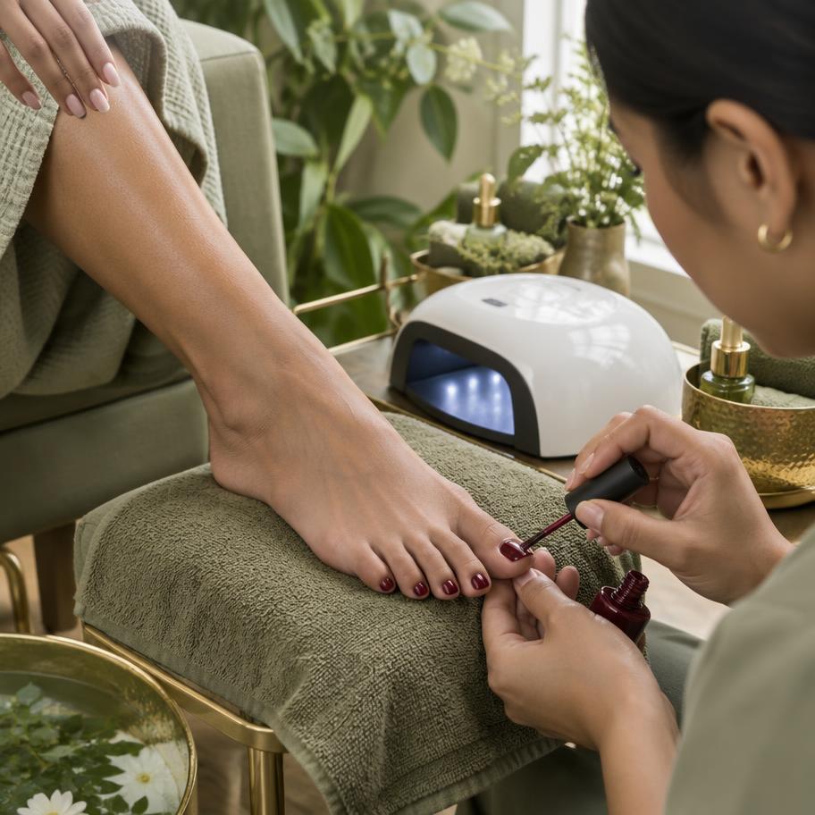 Gel Pedicure at NaturEssence Salon & Aesthetic