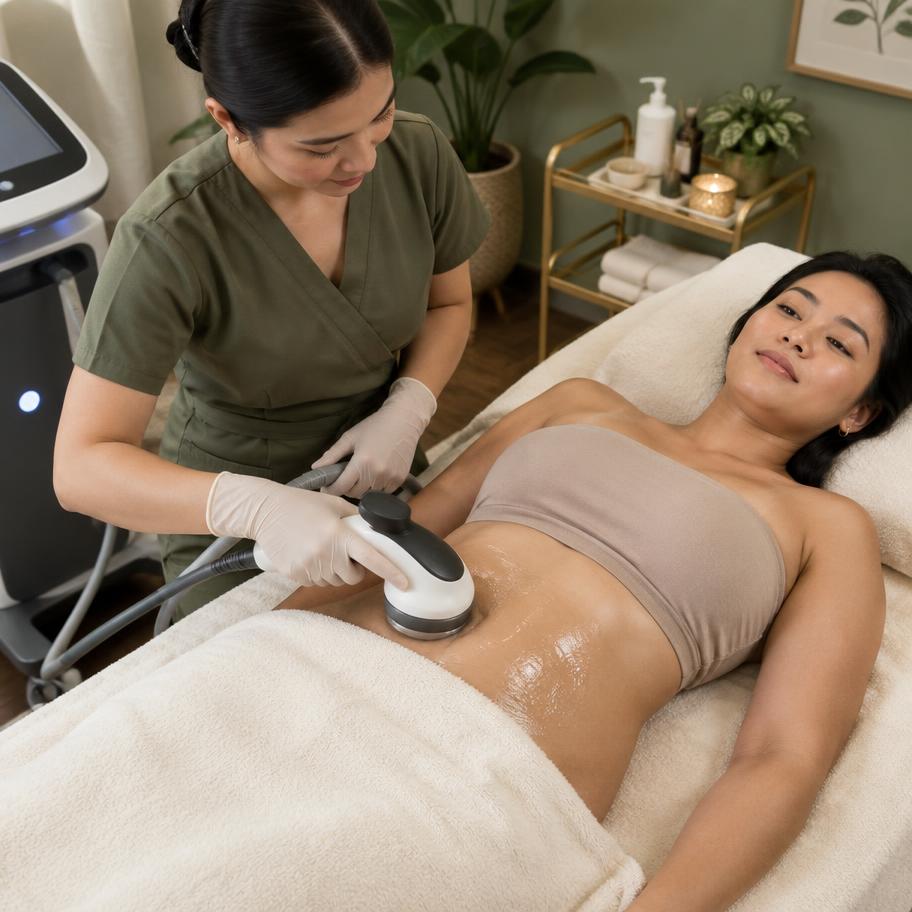 VMAX body sculpting session at NaturEssence